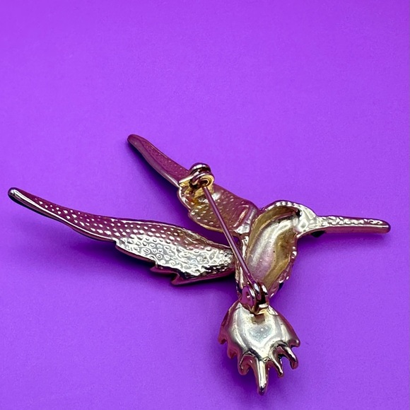 Jeweled hummingbird pin - Picture 6 of 8